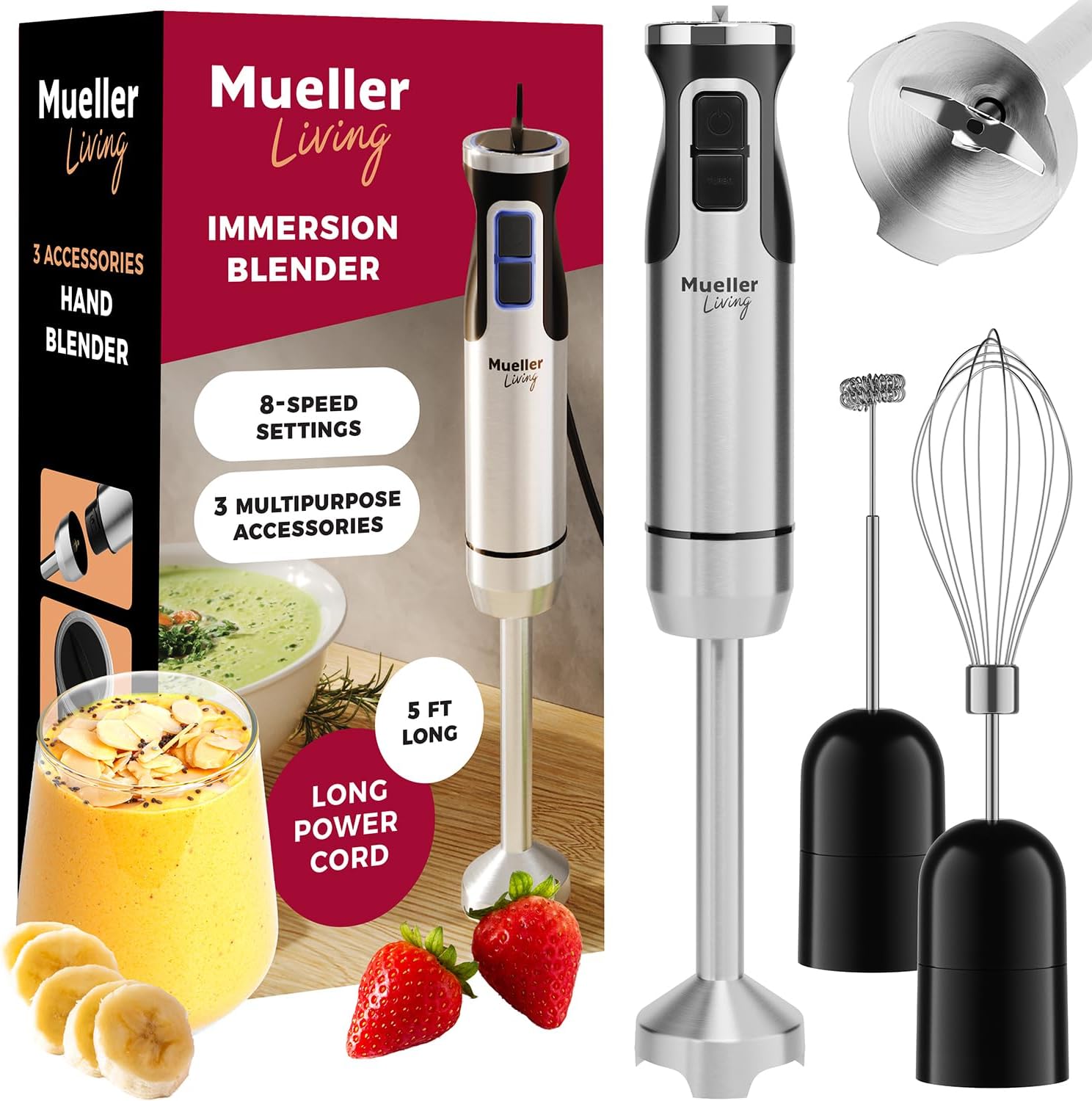 Mueller Ultra-Stick 500W 9-Speed Immersion Hand Blender